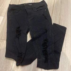 Express Black Jeans Leggings. Size 2.